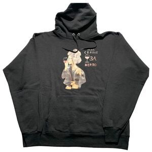 Graphic ecosmart Men's Graphic Print Black String Hoodie Sweatshirt Unisex